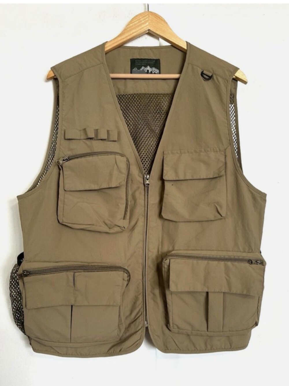 MANFINITY Tan Fishing Vest XL Photographer Safari